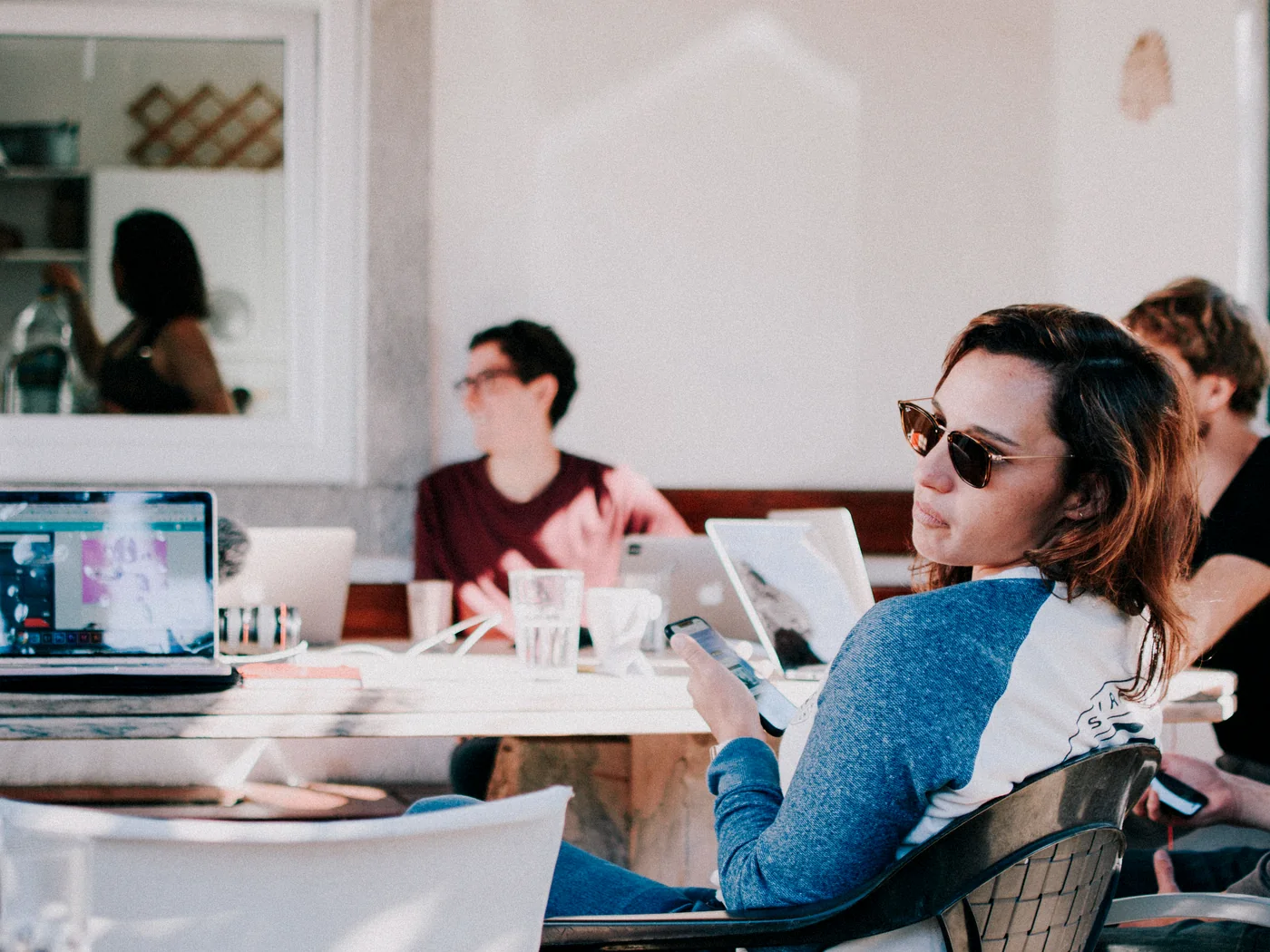 Independent professionals in a coworking environment representing 1099 income